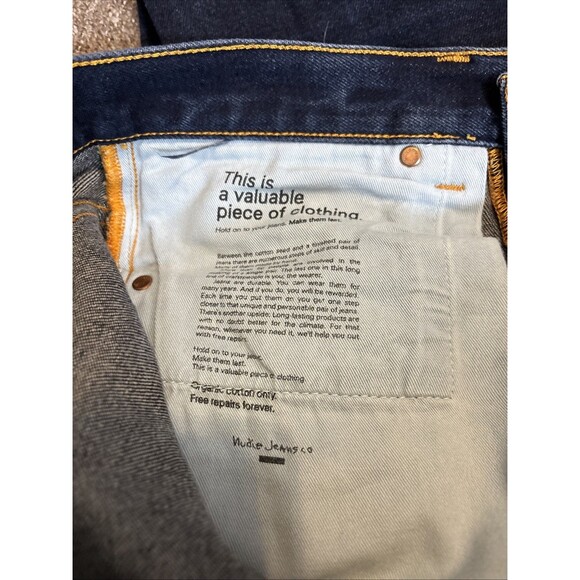 Nudie Jeans Lean Dean Vintage Mens Denim Pants Jeans Size 32x31.5 - Picture 12 of 13